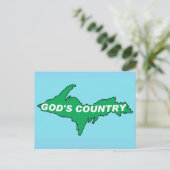 英国の | YOOPER | NORTHERN MICHIGANはがき ポストカード (スタンド正面)