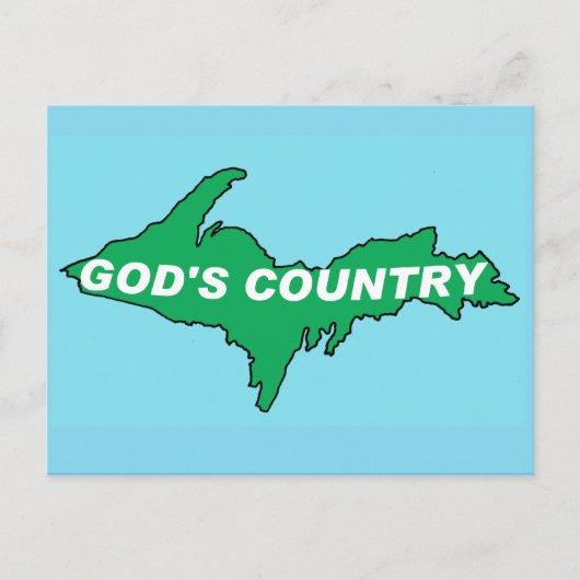 英国の | YOOPER | NORTHERN MICHIGANはがき ポストカード (正面)