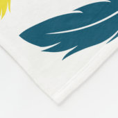 英国のBudgie毛布 フリースブランケット (角)