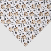 英国のBull犬のブルドッグの足Nは小犬の骨を抜きます 薄葉紙 (詳細)