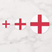 英国のEnglandのフラグを持つテーブル紙吹雪 コンフェッティ (正面)