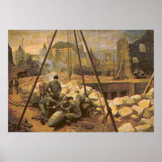 英国のEODによる爆弾掘削 ポスター (正面)