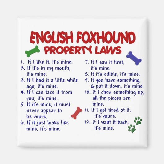 英国のFOXHOUND財産法2 マグネット (正面)