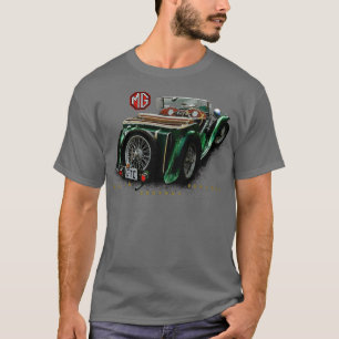 英国のMGTC mg車 Tシャツ