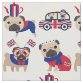 英国のPugファブリック ファブリック (クローズアップ)