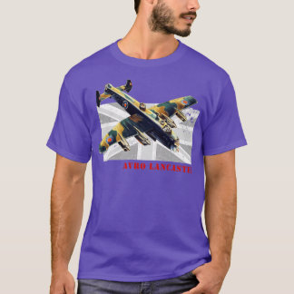 英国のRAFアヴロランカスター爆撃機第2次世界大戦機 Tシャツ