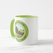 英国のRiver Aiken Lake District上のスカウギル橋 マグカップ (正面左)