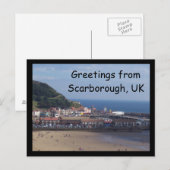 英国のScarboroughポストカードからの挨拶 ポストカード (正面/裏面)