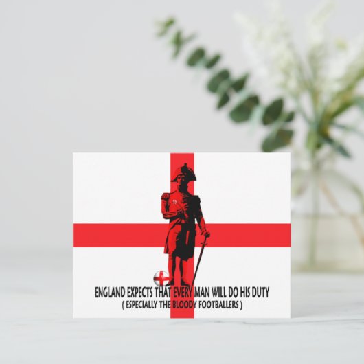 英国はあらゆる人に本分を尽くせと期待している ポストカード (スタンド正面)