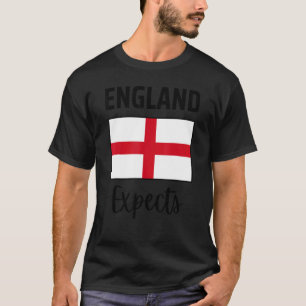 英国はサッカーのサポーター男性の女性の子供を期待 Tシャツ