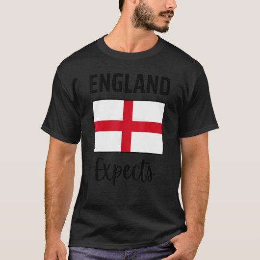 英国はサッカーのサポーター男性の女性の子供を期待 Tシャツ (正面)