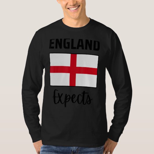 英国はサッカーのサポーター男性の女性の子供を期待 Tシャツ (正面)
