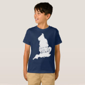 英国は私のハートだ Tシャツ (正面フル)