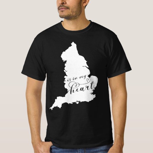 英国は私のハートだ Tシャツ (正面)