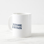 英国を元に戻せ コーヒーマグカップ (正面左)