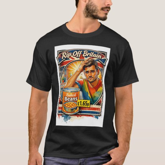 英国を剥ぎ取れ、豆 Tシャツ (正面)