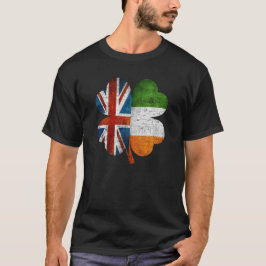 英国アイリッシュシャムロ統一されたック国国旗 Tシャツ
