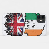 英国アイルランドの木のルーツ国旗 Case-Mate iPhoneケース (裏面(横))