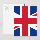 英国イギリス王室のユニオン国旗 ポストカード (正面/裏面)