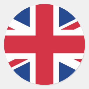 英国イギリス王室のユニオン国旗 ラウンドシール