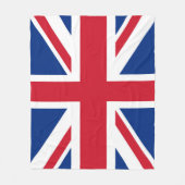 英国イギリス王室のユニオン国旗（中） フリースブランケット (正面)