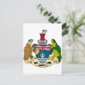 英国インディアン海テリトリーコートIO ポストカード (スタンド正面)