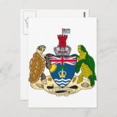 英国インディアン海テリトリーコートIO ポストカード (正面/裏面)