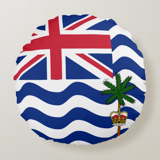 英国インディアン海国旗 ラウンドクッション (正面)