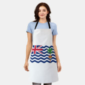 英国インディアン海州旗 エプロン (着用した状態)