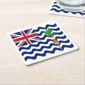 英国インディアン海州旗 スクエアペーパーコースター (アングル)