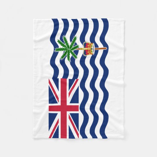 英国インディアン海州旗 フリースブランケット (正面)