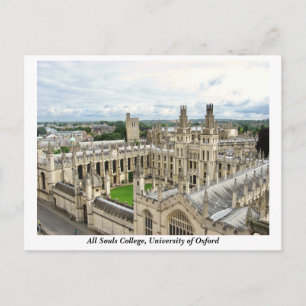 英国オックスフォード大学オールソウル大学 ポストカード