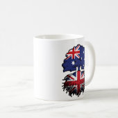 英国オーストラリアツリールーツ国旗 コーヒーマグカップ (正面右)