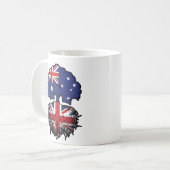 英国オーストラリアツリールーツ国旗 コーヒーマグカップ (正面左)