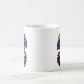 英国オーストラリアツリールーツ国旗 コーヒーマグカップ (中央)