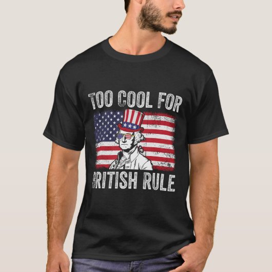 英国カッコいいの独立記念日には無理だ Tシャツ (正面)
