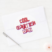 英国カッコいいパパ ラウンドシール (封筒)