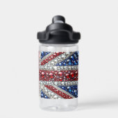 英国カラーデザインの水筒 ウォーターボトル (背面)