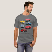 英国クラシックスポーツカコレクション ヴィンテージ Tシャツ (正面フル)