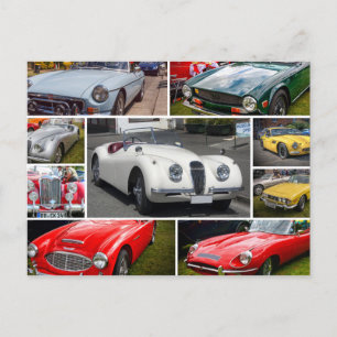 英国クラシックスポーツカー ポストカード