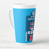 英国クラシック茶の飲み物 カフェラテマグ (左アングル)