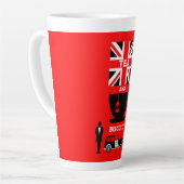 英国クラシック茶の飲み物 カフェラテマグ (左アングル)