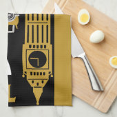 英国クラシック茶の飲み物 キッチンタオル (四つ折り)