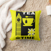 英国クラシック茶の飲み物 クッション (ブランケット)