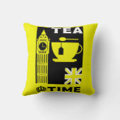 英国クラシック茶の飲み物 クッション (裏面)