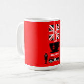 英国クラシック茶の飲み物 コーヒーマグカップ (正面左)
