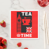 英国クラシック茶の飲み物 スタンダードランチョンナプキン (インサイチュ)