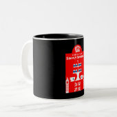 英国クラシック茶の飲み物 ツートーンマグカップ (正面左)