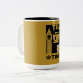 英国クラシック茶の飲み物 ツートーンマグカップ (正面左)