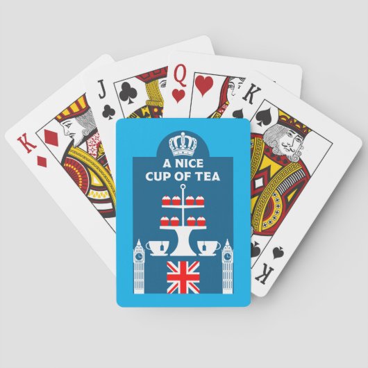 英国クラシック茶の飲み物 トランプ (裏面)